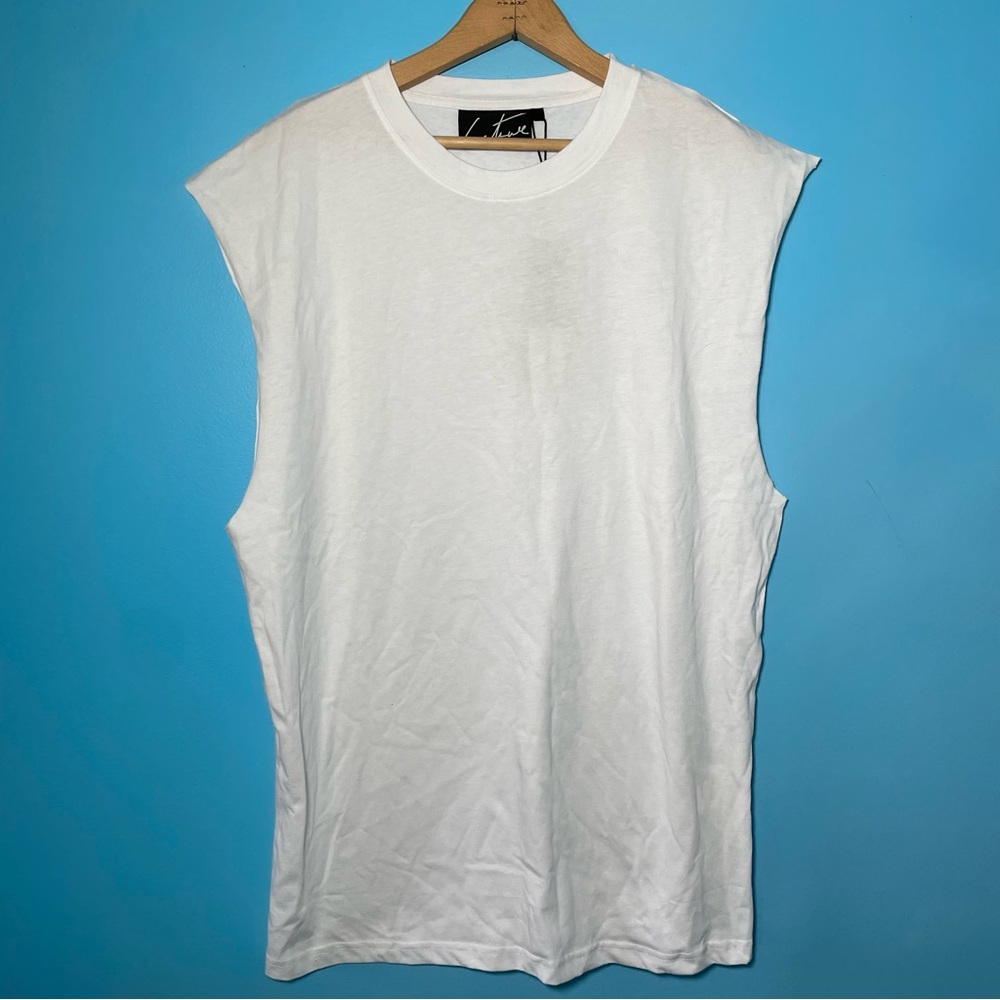 NEW The Couture Club.White Sleeveless Tank Vest Cotton Tee